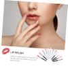 Balacoo 24 Pcs Silicone Lip Mask Brush Makeup Lip Brush Cleaning Sticks Cosmetology Kit Gloss Lip Liner Brush Silicone Lipstick Brush Lip Brush Tool Applicator Cosmetic Portable, 6x0.5x0.3cm view 4