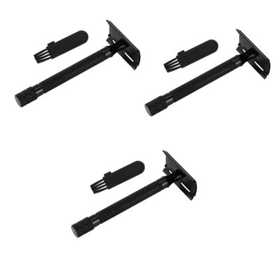 balacoo 3pcs Facial Razor Women Razor Double Edged Blade Shavers for Women Beard Trimmer Manual Beard Shaver