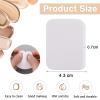 50Pcs White Square Makeup Sponge Facial Powders Puff Cosmetic Sponge Square Foam Pad Beauty Makeup Eye Face Foundation Powders Blender for All Skin Types, Wet and Dry Dual Use view 2