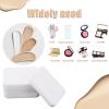 50Pcs White Square Makeup Sponge Facial Powders Puff Cosmetic Sponge Square Foam Pad Beauty Makeup Eye Face Foundation Powders Blender for All Skin Types, Wet and Dry Dual Use view 3