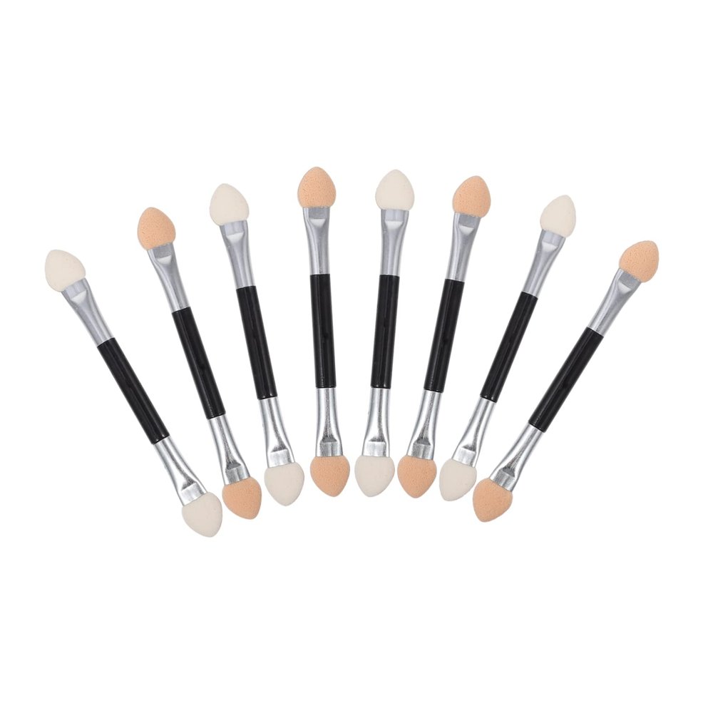 balacoo 60pcs Double-sided Eye Shadow Sponge Tip Eye Shadow Brushes for Precision Makeup Application for Travel and Everyday Use
