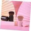 Balacoo 2pcs Retractable Highlighter Powder Blending Brush Loose Brush Foundation Portable Powder Brush Powder Puff Highlighters Face Powder Travel Beauty Tools Pink Strawberry, 8.3x3.3cm view 4