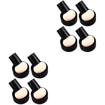 balacoo 8pcs Mushroom Shape Makeup for Powder Application Reusable Dry Wet Face Puff Handle for Even Makeup Application and Delicate Finish Skin Color Design for Women and Girls