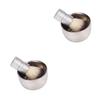 balacoo 2pcs Brush for Men Shaving Bowl and Brush Shaving Brush Men Shaving Shave Cream for Men Mens Shaving Cream Stainless Steel Shaving Bowl Mens Shave Cream Manual Shaving Soap, 9.3*5cm view 1