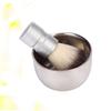 balacoo 2pcs Brush for Men Shaving Bowl and Brush Shaving Brush Men Shaving Shave Cream for Men Mens Shaving Cream Stainless Steel Shaving Bowl Mens Shave Cream Manual Shaving Soap, 9.3*5cm view 4