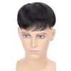13X14 Light Man for Hair Toppers Natural Short Human Hair for Hair Loss Black Machine Made One Piece Four Clips (Natural 16x18) view 1