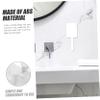 4pcs Wall-Mounted Shaver Storage Rack Razor Stand for Shower Brush Holder ABS Material White view 3