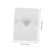 4pcs Wall-Mounted Shaver Storage Rack Razor Stand for Shower Brush Holder ABS Material White view 4