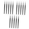 balacoo 15 Pcs Silicone Lip Mask Brush Lipstick Applicator Black Eyeshadow Silicone Face Brush Hair Padding for Updos Lip Mask Applicator Cosmetic Massage Brush Silicone The Face, 14.5x0.5cm view 1