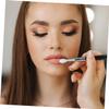 balacoo 15 Pcs Silicone Lip Mask Brush Lipstick Applicator Black Eyeshadow Silicone Face Brush Hair Padding for Updos Lip Mask Applicator Cosmetic Massage Brush Silicone The Face, 14.5x0.5cm view 2