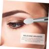 balacoo 15 Pcs Silicone Lip Mask Brush Lipstick Applicator Black Eyeshadow Silicone Face Brush Hair Padding for Updos Lip Mask Applicator Cosmetic Massage Brush Silicone The Face, 14.5x0.5cm view 3