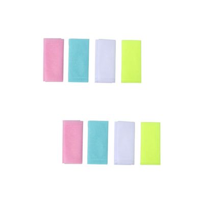 Angoily 8pcs Strip Shower Exfoliate Towel Bath Washing Tool for Deep Cleansing and Skin Care Assorted Colors Fast-drying and Skin-friendly Back Scrubber