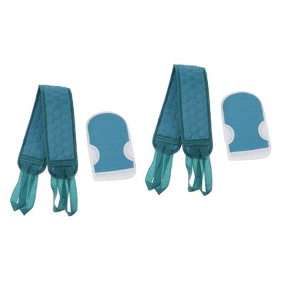 Angoily 4pcs Body Exfoliator Glove Spa Bath Back Scrubber Skin Massage Back Shower Gloves