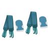 Angoily 4pcs Body Exfoliator Glove Spa Bath Back Scrubber Skin Massage Back Shower Gloves view 1