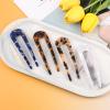 4Pcs French Hair Forks, Sublaga U Shaped Hair Pins Clips, 3.86 inch Classic Cellulose Acetate Women Vintage Hairstyle Accessories view 3