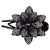 Generic Rhinestone Hair Clips Plastic Duck Billed Hair Clips Black Claw Clip Hair Barrettes for Women Wedding Hairpin Bridal Hairpins Delicate Hair Accessories for Girls Women view 1