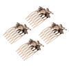 Angoily 4pcs Vintage Bee Hair Combs Alloy Bridal Accessories for Weddings Elegant Antique Insert Headwear for Parties and Banquets view 1
