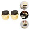 Angoily 4pcs Men Beard Brush Handheld Grooming Tool for Beard and Hair Soft Boar Bristle Design for Home and Barber Use for Cleaning Broken Hair and Styling view 3