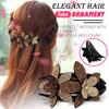 Generic Rhinestone Hair Clips Plastic Duck Billed Gold Hair Clips Hair Claw Clips for Women Hair Barrettes Wedding Hairpin Bridal Hairpins Delicate Hair Accessories for Girls Women view 2