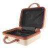 NOLITOY Portable Makeup Storage Suitcase Small Makeup Organizer Case for Travel Macaron for Cosmetics Jewelry and Stationery view 1
