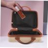NOLITOY Portable Makeup Storage Suitcase Small Makeup Organizer Case for Travel Macaron for Cosmetics Jewelry and Stationery view 3