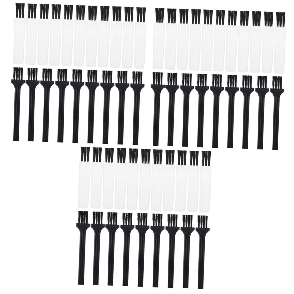 Angoily 90pcs Professional Beard Razor Cleaning Brush Mini Gap Plastic for Keyboard Fans Car Dashboard Shaver