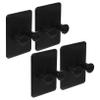 4pcs Wall Mounted Razor Holder No Drill Shaving Brush & Tool Stand Plastic Shower Hooks for Bathroom Sundries Storage view 1