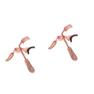 Angoily 2pcs Makeup Accessories Eyelash Curler Mini Eyelashories Skid Handle Safe for Eyes Fashion Look