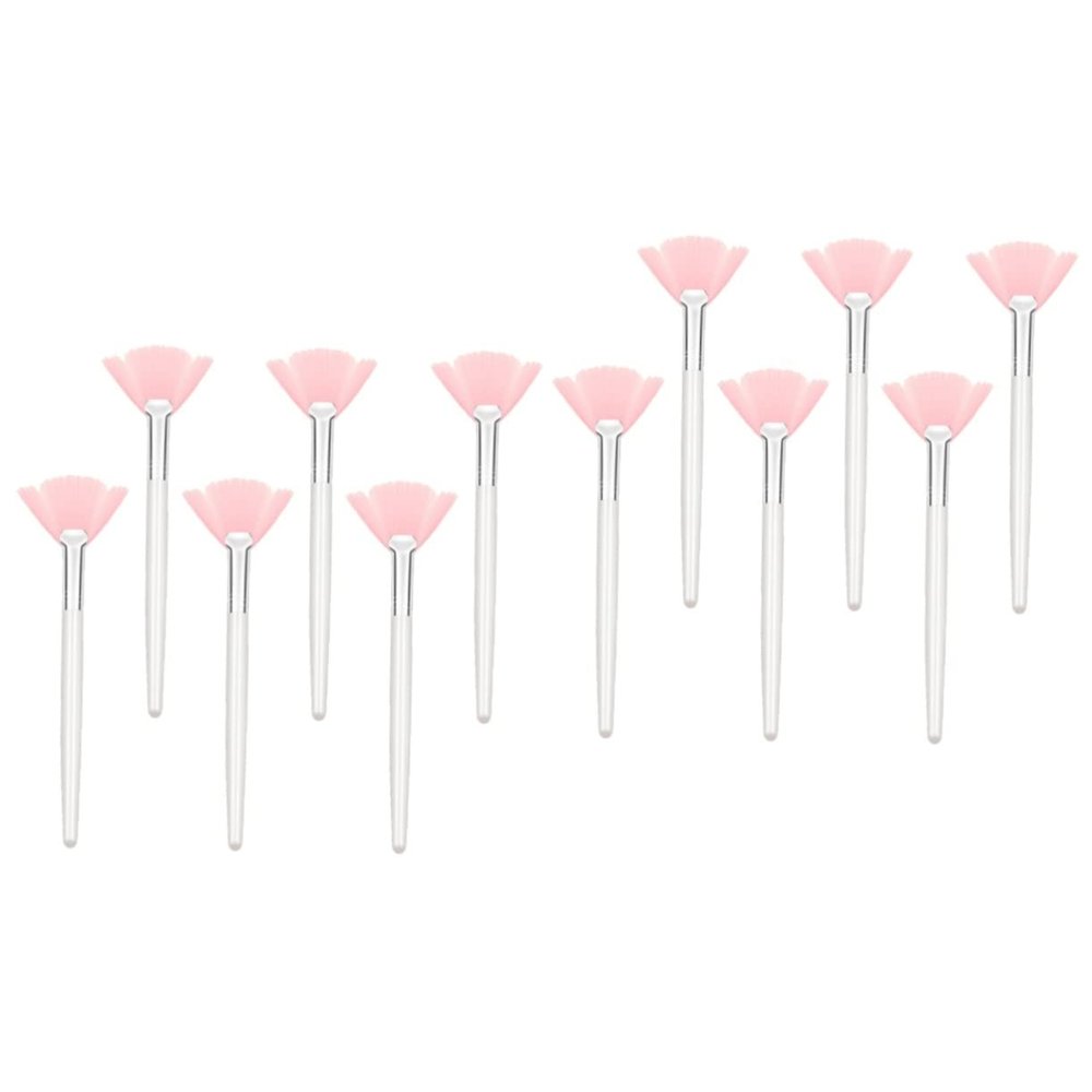 NOLITOY 12pcs Soft Facial Makeup Brush for Blending Buffing and Applying Foundation Blush Powder Fan Brushes for Women Makeup Tools