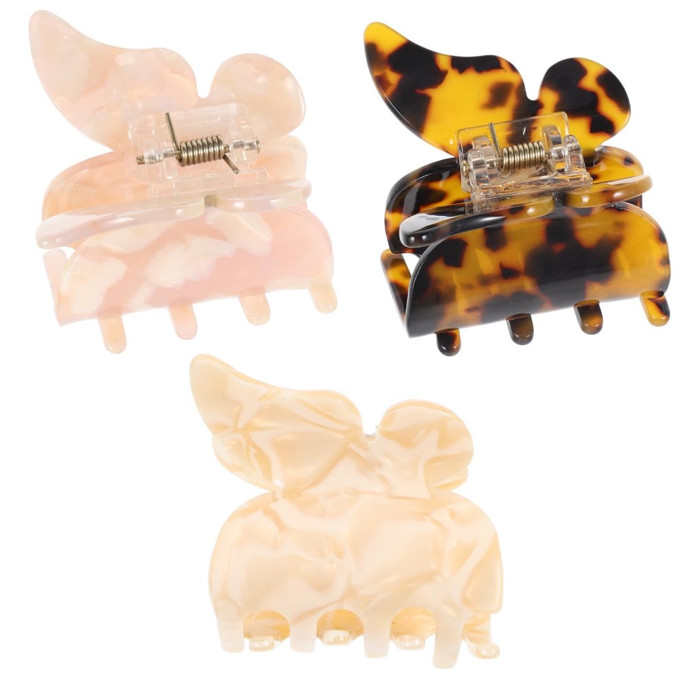 Angoily 3pcs Creative Shape Hair Clips Unique Bobby Pin Hair Decor Accessories for Women Elegant Geometric Design for Everyday Wear and Special Occasions Random Colors