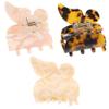 Angoily 3pcs Creative Shape Hair Clips Unique Bobby Pin Hair Decor Accessories for Women Elegant Geometric Design for Everyday Wear and Special Occasions Random Colors view 1