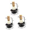 Angoily 3sets Men Shaving Kit Safety Razor Kit Brush Bowl Stand Beard Brush for Home Wet Shave view 1
