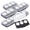 Angoily 10pcs Diy Eyeshadow Pallet Makeup Tray Empty Compact for Makeup Black Eyeshadow Box Sections view 1
