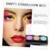 Angoily 10pcs Diy Eyeshadow Pallet Makeup Tray Empty Compact for Makeup Black Eyeshadow Box Sections view 2