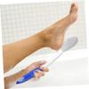 Angoily 1pc Foot Skin Remover Bath Brush Long Handle Shower Remover Scrub Brush view 4