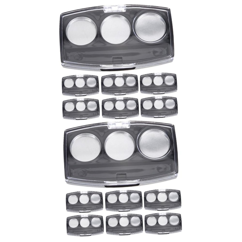 Angoily 20pcs Empty Eyeshadow Tray Box Aluminum Pans for for Eyeshadow Lipstick and Concealers Cosmetic Organizer