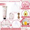 Dansib 48 Sets Winter Baby Shower Hand Cream Gift Party Favors for Guests Gift Bulk Mini Travel Size Hand Lotion Set for Guests(Girl) view 2