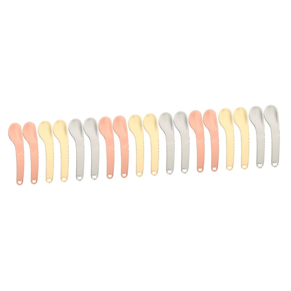 balacoo 18pcs Facial Mask Spoon Mini Makeup Spatula for Creams Easy Dispensing Mixing for Travel Lightweight Convenient for Skincare