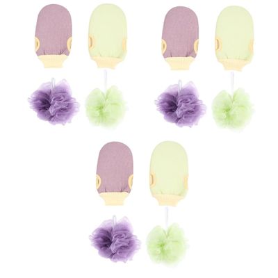 balacoo 12pcs Exfoliating Bath Gloves Mesh Shower Body Scrubber for Smooth Skin Gentle Back Scrubber for Shower Spa
