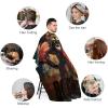 Boxing Lion Professional Barber Cape,Polyester Hair Cutting Salon Cape,Water And Stain Resistant Apron,Cutting Hair Beard Hairdressing Cape Anti-Static Haircut,56.766.9 Inch (1 Pack) view 3