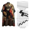 Boxing Lion Professional Barber Cape,Polyester Hair Cutting Salon Cape,Water And Stain Resistant Apron,Cutting Hair Beard Hairdressing Cape Anti-Static Haircut,56.766.9 Inch (1 Pack) view 4