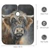 Bull Highland Cow Poster Professional Barber Cape,Polyester Hair Cutting Salon Cape,Water And Stain Resistant Apron,Cutting Hair Beard Hairdressing Cape Anti-Static Haircut,56.766.9 Inch (1 Pack) view 2