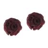 balacoo 2pcs Synthetic Hair Updo Clip Flower Hair Clips Bun Fixator Women Ladies Wine view 1