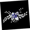 balacoo 2pcs Bridal Rhinestone Hair Comb Elegant Flower Leaf Design Crystal Wedding Hair Accessory for Brides Versatile Decoration for Any Wedding Theme view 3