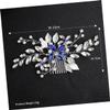 balacoo 2pcs Bridal Rhinestone Hair Comb Elegant Flower Leaf Design Crystal Wedding Hair Accessory for Brides Versatile Decoration for Any Wedding Theme view 4
