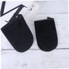 balacoo 4pcs Self Tanning Gloves Sunless Tanning Mitts for Smooth Application Soft Lint Material Black view 2