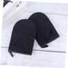 balacoo 4pcs Self Tanning Gloves Sunless Tanning Mitts for Smooth Application Soft Lint Material Black view 3