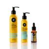COCUNAT - Shiny Curls Plan - Moisturizer Leave In + Curl Booster + Argan Oil Serum - Curly Method - Curly Hair Gel - Moisturises, Detangles, Nourishes - Frizz Control - 250ml +150ml + 30ml view 1