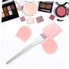 3pcs Makeup Brush Case Make up Lip Brush Cover Cap Brush Protection Covers Travel Lipstick, Pink, 5.8x5cm view 3