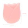 3pcs Makeup Brush Case Make up Lip Brush Cover Cap Brush Protection Covers Travel Lipstick, Pink, 5.8x5cm view 4